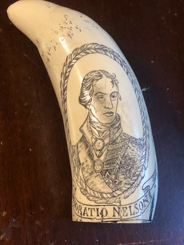 Scrimshaw whale tooth resin - ,
